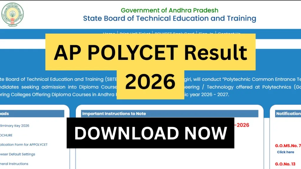 AP POLYCET Result 2026