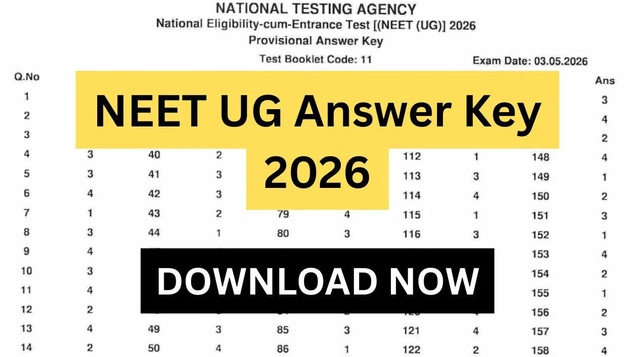 NEET UG Answer Key 2026