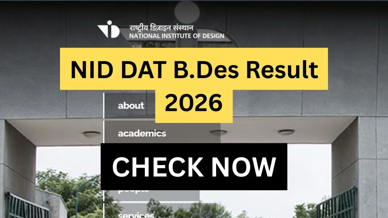 NID DAT B.Des Result 2026
